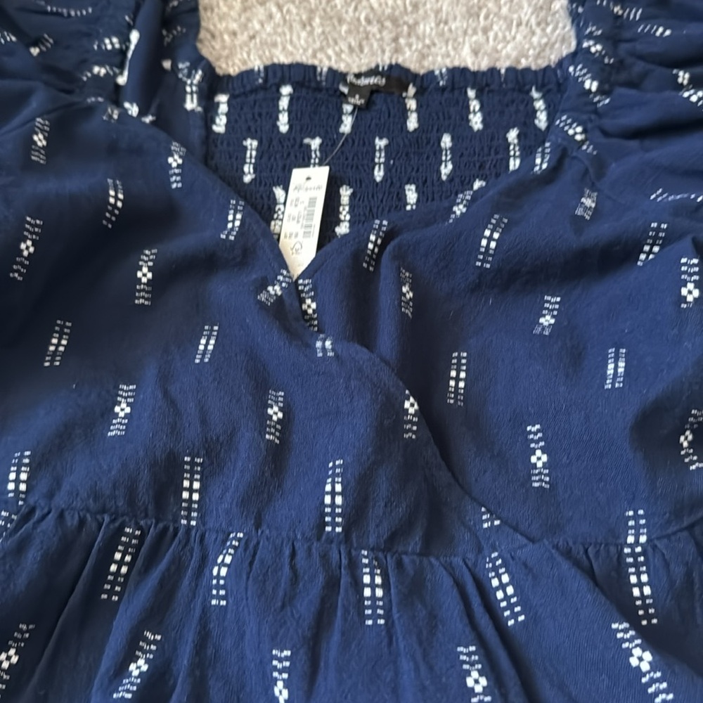 MADEWELL - NWT blue/white top - Picture 2 of 6